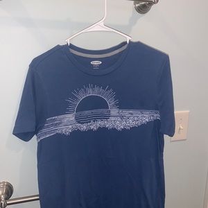 Navy blue graphic tee